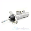 Silver metallic clutch master cylinder with black rubber boot and threaded rod for toyota hiluxsmart kun26 back side