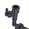 Black plastic clutch master and slave adaptor with threaded connections for ford ranger px everest ua