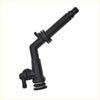 Black plastic clutch master and slave adaptor with angled connector and threaded fittings for ford ranger px and everest ua