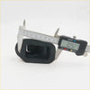 Black rubber clutch release fork boot grommet with rectangular opening measured 30.92 mm for nissan datsun 720 ute
