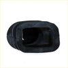 Black rubber clutch release fork boot heel protector with rectangular opening for nissan datsun 720 ute visible back side