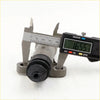 Gray metallic clutch slave cylinder with black rubber cap measured 16.55 mm for nissan datsun ute models