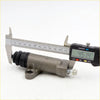Gray metallic clutch slave cylinder for Nissan Datsun ute with black rubber boot and 45.14 mm measurement shown