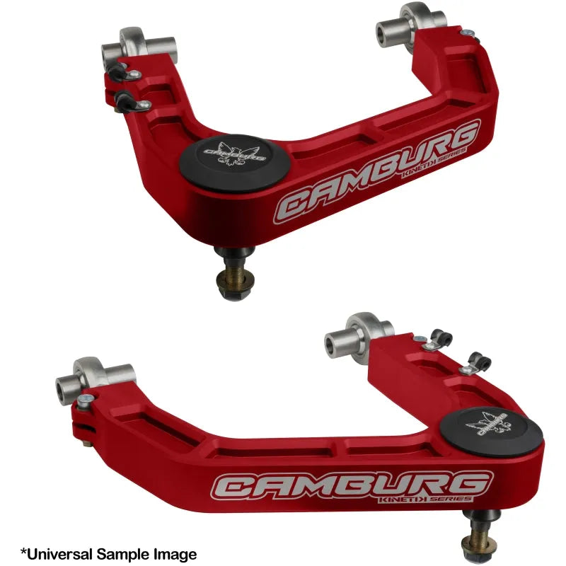 Camburg KINETIK V2 Performance Billet Uniball Upper Arms - Red (Raptor 17-23) — fits Ford F-150 Gen 9