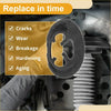 Black rubber coil spring insulator for Toyota Auris 2008 with oval shape and cutout design replacement part