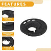 Black plastic coil spring insulator with cutouts and central hole for toyota venza 2009-2016 rubber 1 piece