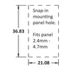 Cole Hersee Rocker Switch On/Off/On Dpdt Rated 25A 12V