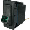 Cole Hersee Rocker Switch On/Off Spst Green Illum Lens