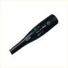 Black plastic right hand combination indicator stalk switch with textured grip and white illuminated icons for mitsubishi