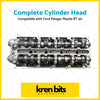 Metallic gray complete cylinder head kit with two rows of valve train for ford ranger pj pk and mazda bt-50 engines