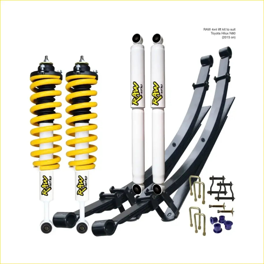 Complete Lift Kit Bundle - Toyota Hilux N80 (REVO) (2015 on) - Raw