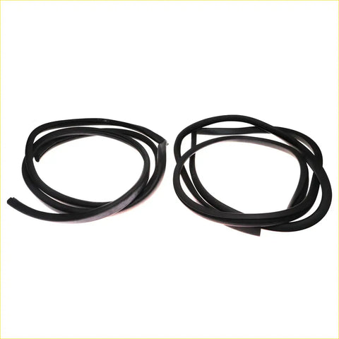 Black rubber weatherstrip seals complete 4pc set for toyota hilux 1st gen rn10 1968-1972 use