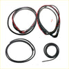 Black rubber weatherstripping seals with red adhesive backing for toyota hilux single cab windows and doors 2004-2015