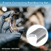 Connecting rod bearing set for toyota rav4 1998-2008 with metallic silver finish and precise engineering design