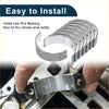 Set of six silver metallic rod bearings for easy installation in engine maintenance toyota tercel 90-98
