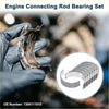 Connecting rod bearing set for toyota tercel 1990-1998 with polished silver metallic finish and precise engineering design