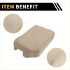 Beige faux leather console lid armrest cover with precise stitching for toyota tundra 2007-2021
