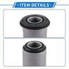 Silver metal control arm suspension bushing with black rubber seal and serrated inner ring for toyota deliboy