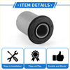 Gray metallic control arm suspension bushing with black rubber seal and internal gear teeth for Toyota Deliboy
