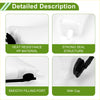 White plastic coolant expansion overflow tank with black cap and smooth filling port for toyota hilux 2004-2017