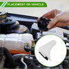 Black plastic coolant overflow reservoir cap with handle and threaded opening for toyota hilux 2004-2017