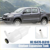 Clear plastic coolant radiator reservoir tank with black cap and hose fitting for toyota hilux vigo 2005-2015