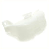 White plastic coolant reservoir tank for nissan datsun 720 2wd 1980-1989 with molded mounting bracket and cap