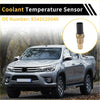 Coolant temperature sensor for toyota 4runner base 2.7l l4 2000-2002 black and brass with threaded metal body