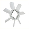 White plastic cooling fan blade with seven blades and metal fasteners for toyota hilux 1988-1997