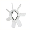 White plastic radiator cooling fan blade with eight blades and central hub for toyota hilux 1988-1997