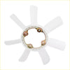 White plastic cooling radiator fan blade with metallic hub for nissan navara d22 yd25 1997-2004