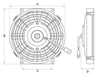 Cooltemp 12" Electric Fan 12V Pusher (Reversible) FA0023