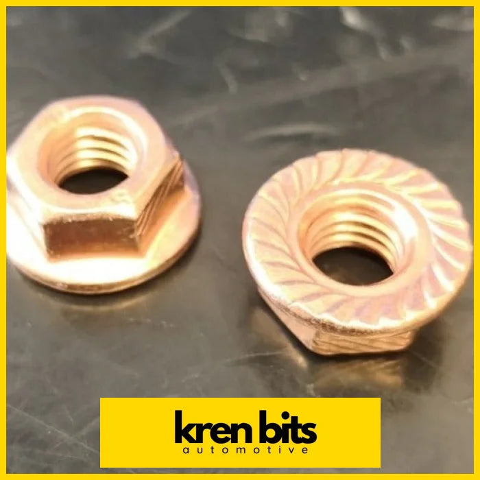 Copper Exhaust Flange Nut M8 X 1.25 Mm