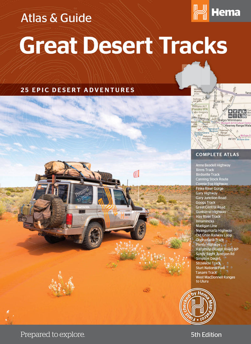 Hema Great Desert Tracks Atlas Book