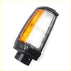 Black plastic corner light with clear lens amber and white sections for mitsubishi l200 1987-1996 side marker light