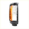 Black plastic corner light with clear lens and amber section for mitsubishi l200 1987 1996 side marker light