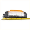 Black plastic corner light for mitsubishi l200 1987-1996 with clear lens and orange warning strip on top