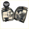 Chrome finished corner turn signal lights with clear textured lenses for toyota land cruiser fj80 lc80