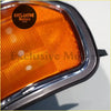 Orange textured lens corner light with chrome plastic housing for toyota land cruiser lc80 fj80 1990-1997