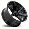 Black gloss finished five spoke vossen alloy wheel covert rv2 20x9 6x1397 plus 15 with sleek modern design