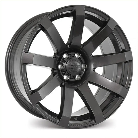 Black matte finished rays alloy wheel covert rv3 20x9.5 multi spoke design gloss gunmetal finish