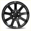 Matte black motorex covet rv3 alloy wheel with multi-spoke design 20x9 6x139.7 offset 38