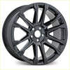 Black gloss finished covert rv4 alloy wheel with multi spoke design and cooper branding on the rim