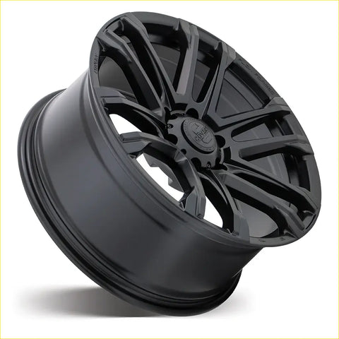 Black matte finished hre alloy wheel covet rv4 20x9 6x1397 38 with multi spoke design and center cap