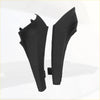 Black plastic cowl extension trim covers for 2013-2019 toyota rav4 shown from the back side