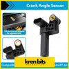 Black plastic crank angle sensor with gold threaded mounting hole and connector for ford ranger px and mazda bt-50