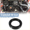 Black circular crankshaft oil seal with smooth textured surface and reinforced edges for Toyota 4Runner FJ Cruiser Tundra