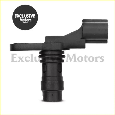 Black plastic crankshaft position sensor with cylindrical body and angular connector arm for holden colorado rg rodeo ra 2.8l