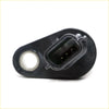 Black plastic crankshaft position sensor with rectangular connector and circular mount for Nissan Qashqai J10 2006-2013