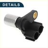 Black and silver crankshaft position sensor with brass inner bore for Toyota Avensis 2.0D-4D 2003-2008